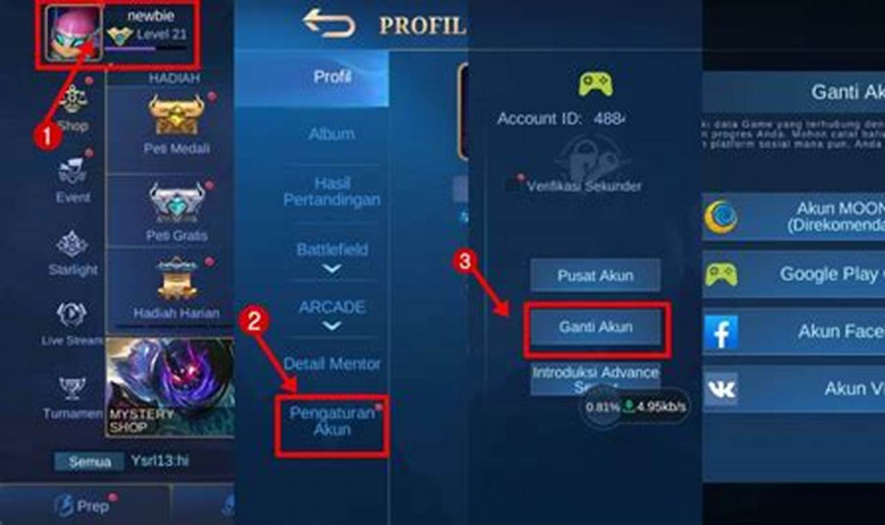 Cara Mudah dan Aman Ganti Akun Mobile Legends