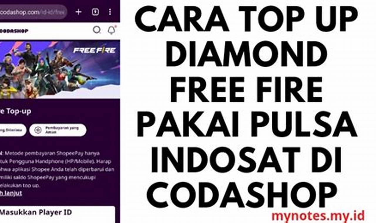 Mudah dan Aman! Beli Diamond Free Fire Pakai Pulsa Indosat