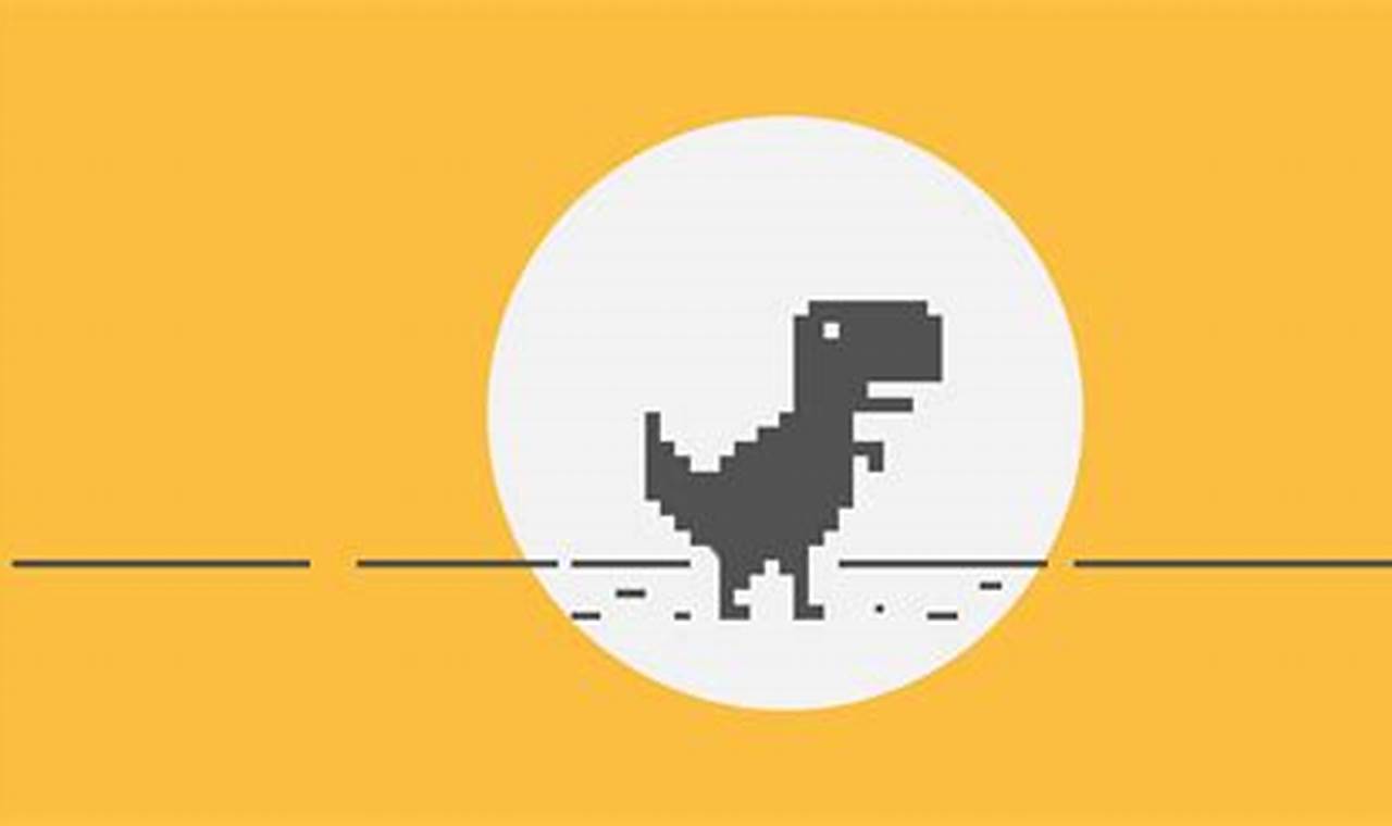 Panduan Bermain Chrome Dino Saat Koneksi Internet Hilang