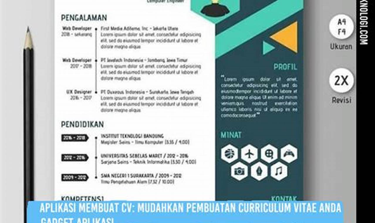 Aplikasi Pembuat CV Terbaik: Panduan Praktis Membuat CV Profesional